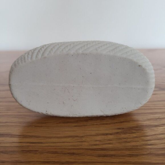 Vintage Bisque Porcelain Ceramic Baby Bootie Mini Planter Trinket Container - Picture 11 of 15